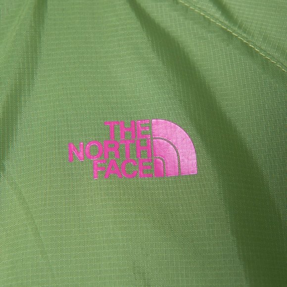The North Face Rain Jacket Windbreaker Girl's Size L 14/16 Green Hooded - Picture 2 of 7